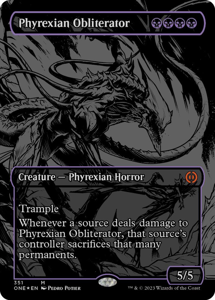 Phyrexian Obliterator (Oil Slick Raised Foil) [Phyrexia: All Will Be One] 351
