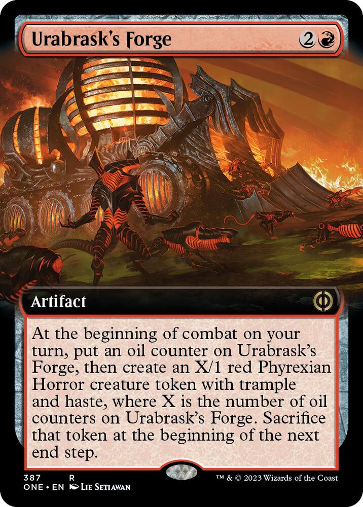 Urabrask's Forge (Extended Art) [Phyrexia: All Will Be One] 387