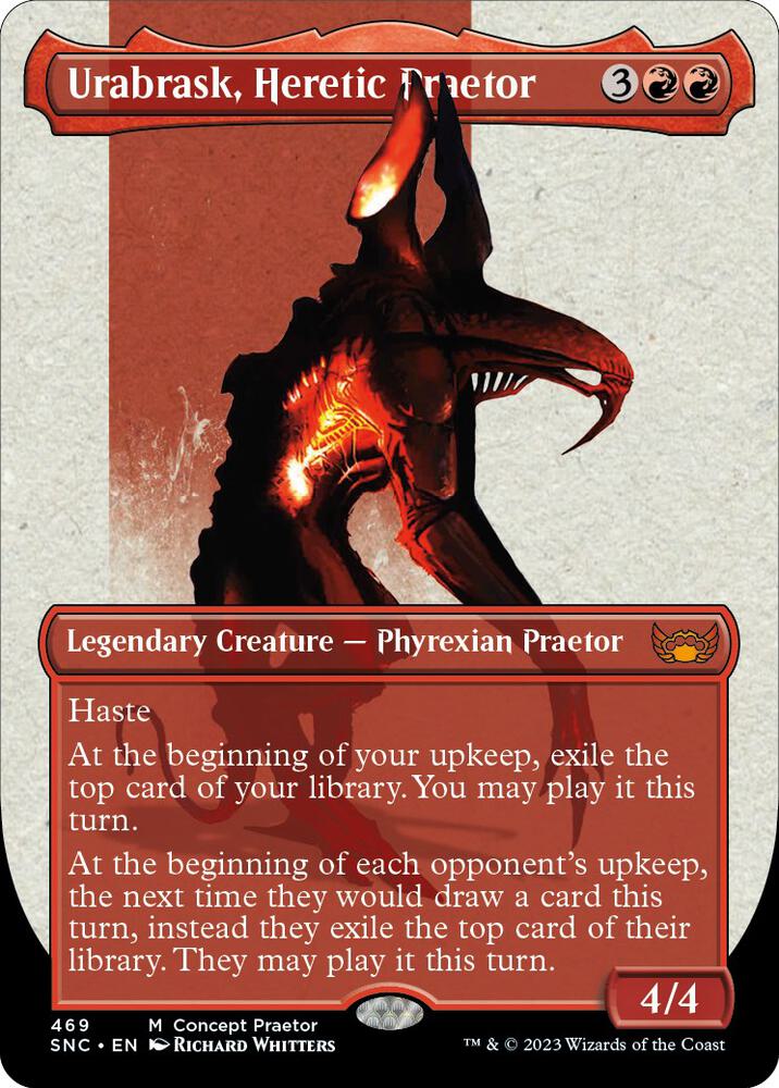 Urabrask, Heretic Praetor (Concept Praetor) (Step-And-Compleat Foil) [Phyrexia: All Will Be One] 469