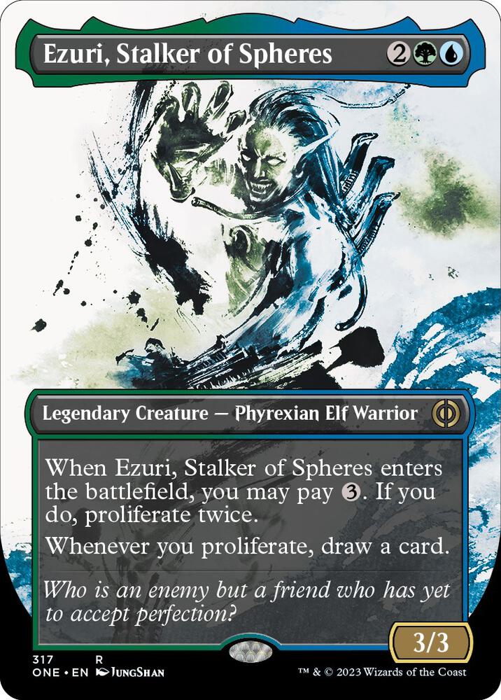 Ezuri, Stalker of Spheres (Showcase) [Phyrexia: All Will Be One] 317