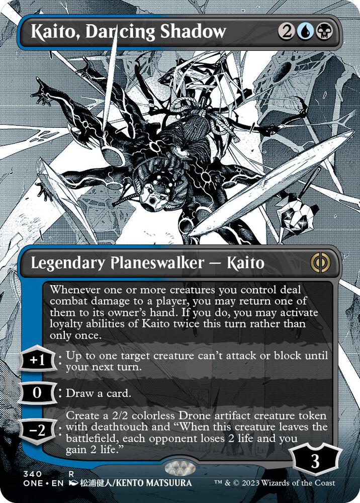 Kaito, Dancing Shadow (Borderless) [Phyrexia: All Will Be One] 340
