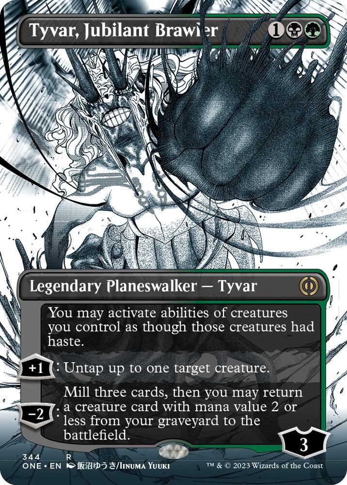 Tyvar, Jubilant Brawler (Borderless) [Phyrexia: All Will Be One] 344