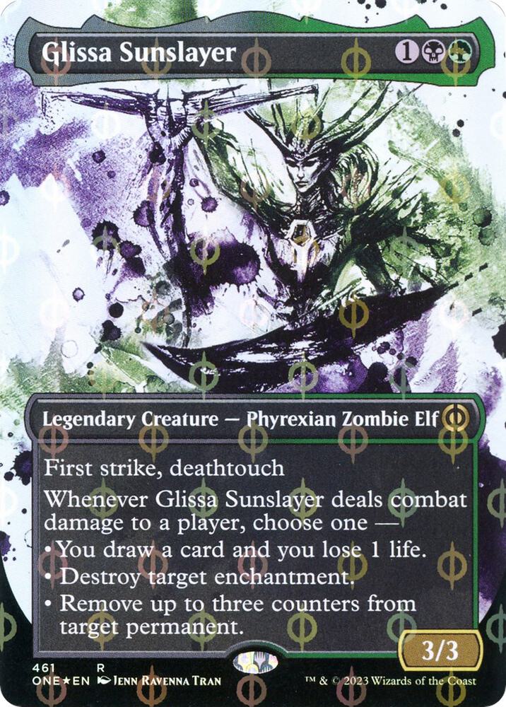 Glissa Sunslayer (Showcase) (Step-and-Compleat Foil) [Phyrexia: All Will Be One] 461