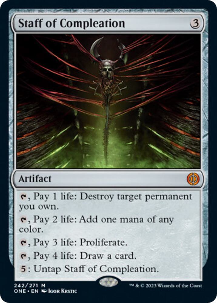 Staff of Compleation [Phyrexia: All Will Be One] 242
