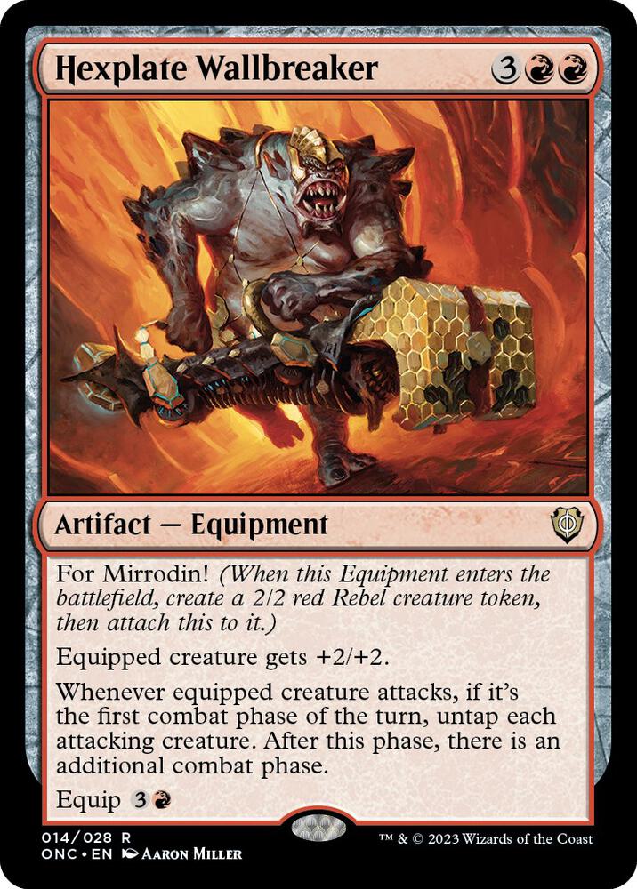 Hexplate Wallbreaker [Commander: Phyrexia: All Will Be One] 14