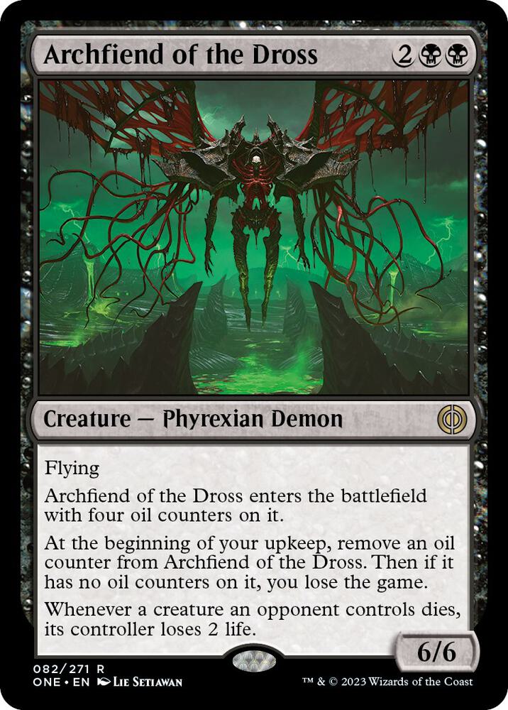 Archfiend of the Dross [Phyrexia: All Will Be One] 82