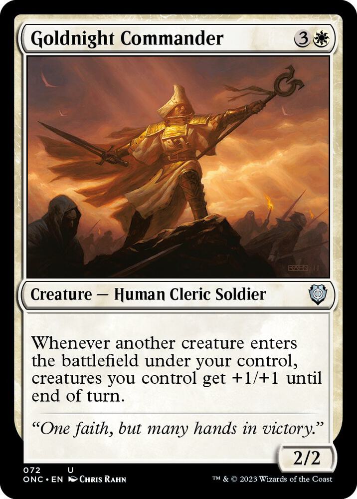 Goldnight Commander [Commander: Phyrexia: All Will Be One] 72