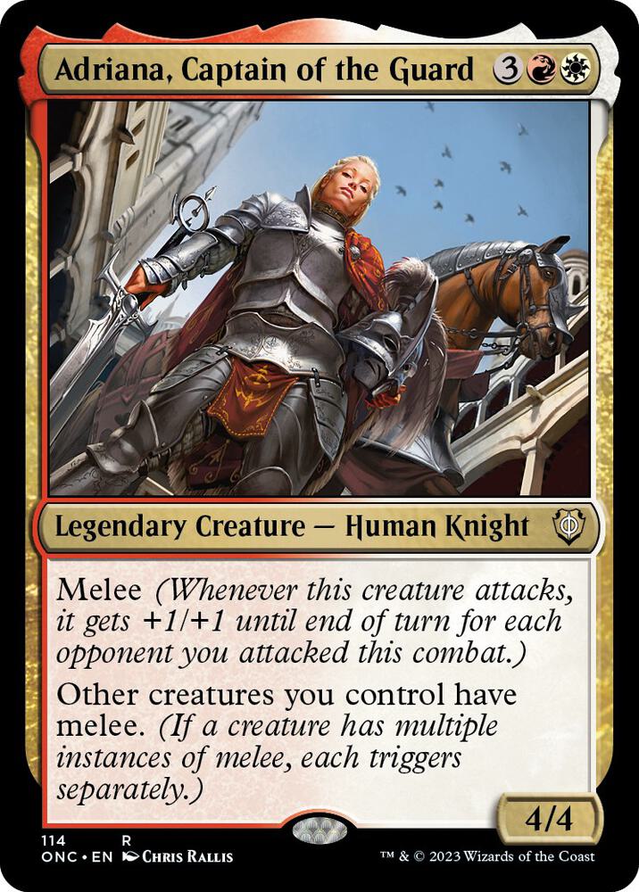 Adriana, Captain of the Guard [Commander: Phyrexia: All Will Be One] 114