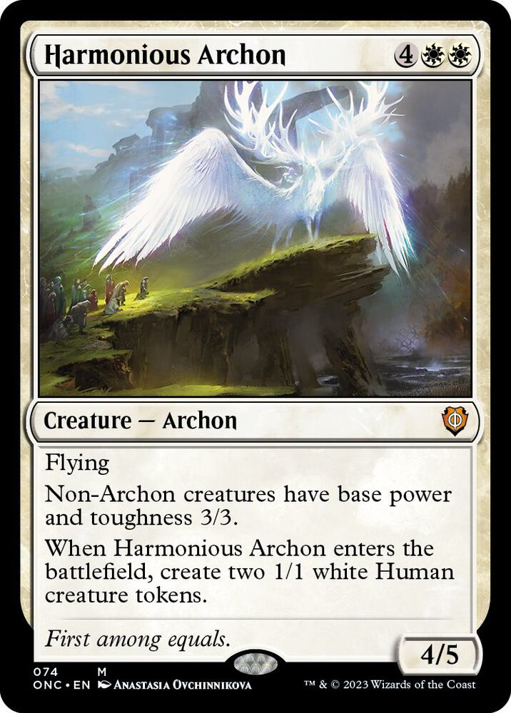 Harmonious Archon [Commander: Phyrexia: All Will Be One] 74