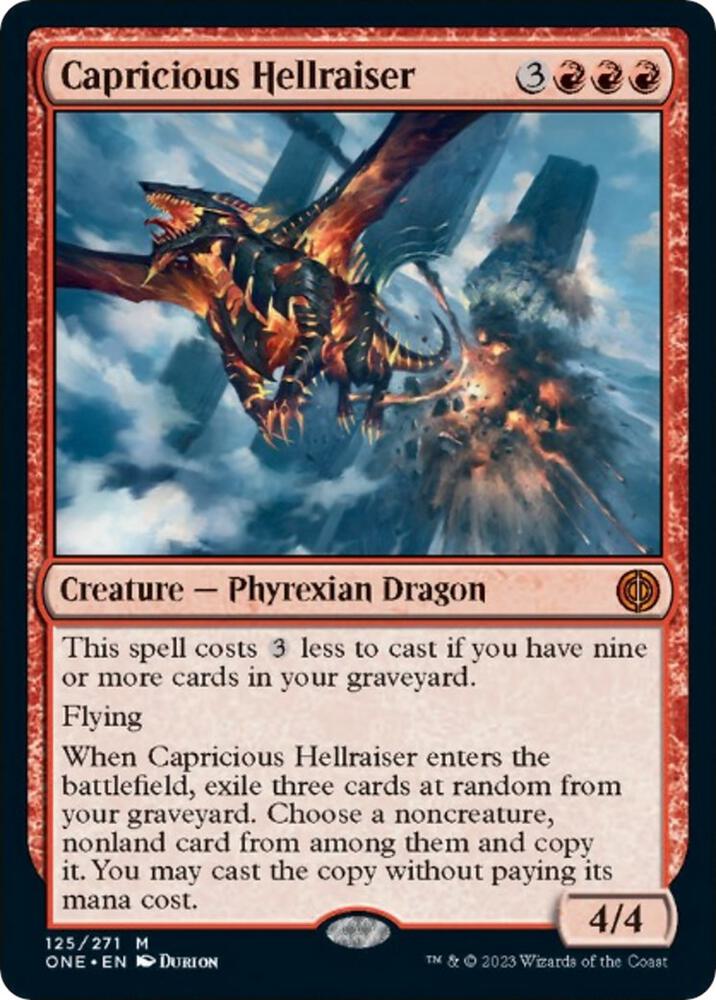Capricious Hellraiser [Phyrexia: All Will Be One] 125