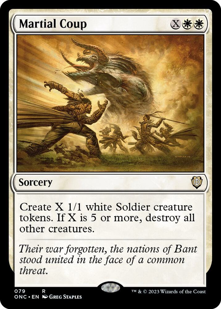Martial Coup [Commander: Phyrexia: All Will Be One] 79