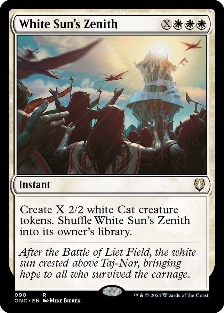 White Sun's Zenith [Commander: Phyrexia: All Will Be One] 90