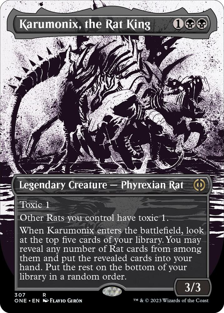 Karumonix, the Rat King (Showcase) [Phyrexia: All Will Be One] 307