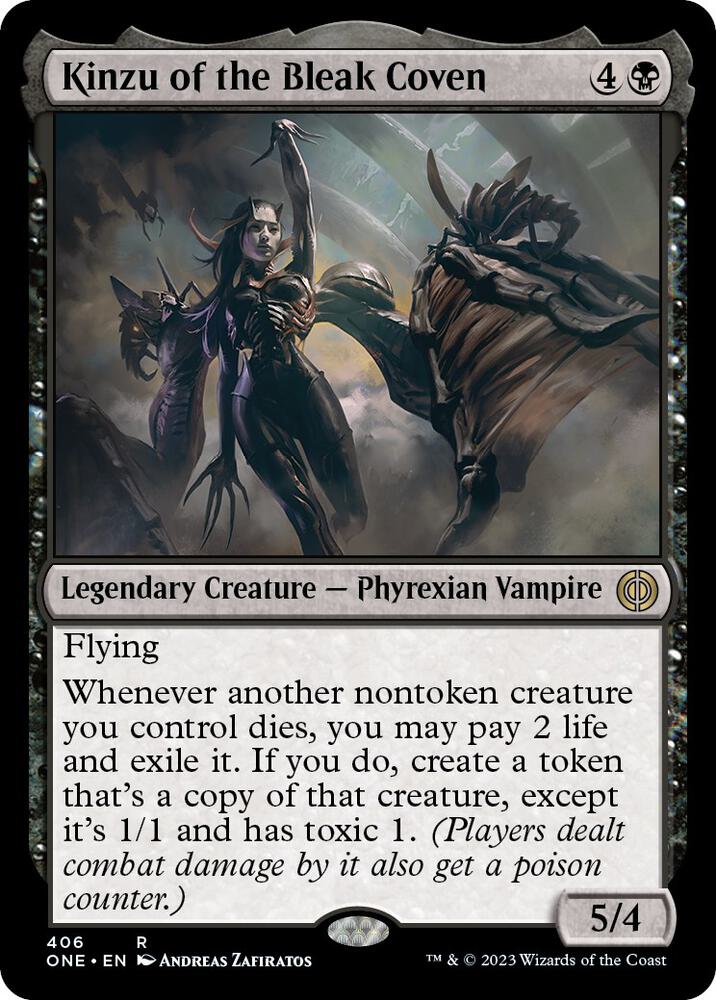 Kinzu of the Bleak Coven [Phyrexia: All Will Be One] 406