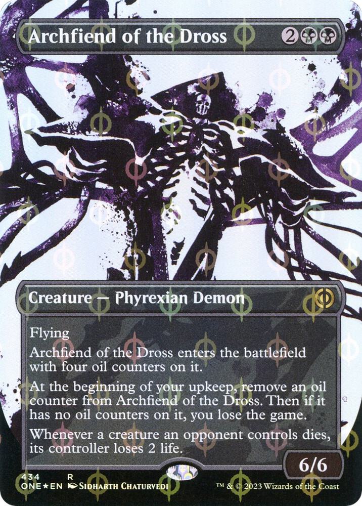 Archfiend of the Dross (Showcase) (Step-and-Compleat Foil) [Phyrexia: All Will Be One] 434