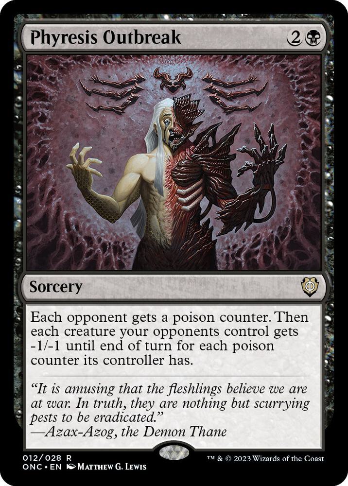 Phyresis Outbreak [Commander: Phyrexia: All Will Be One] 12