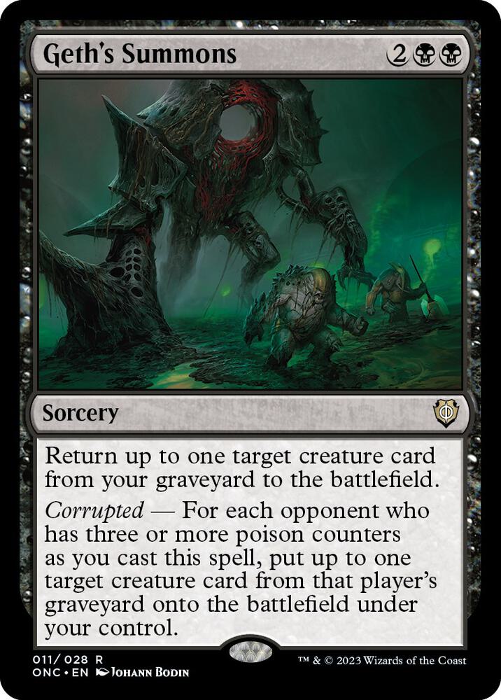 Geth's Summons [Commander: Phyrexia: All Will Be One] 11