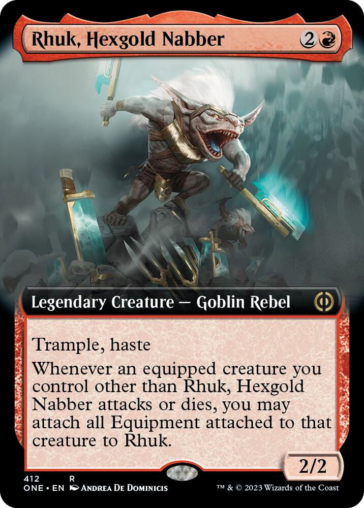 Rhuk, Hexgold Nabber (Extended Art) [Phyrexia: All Will Be One] 412