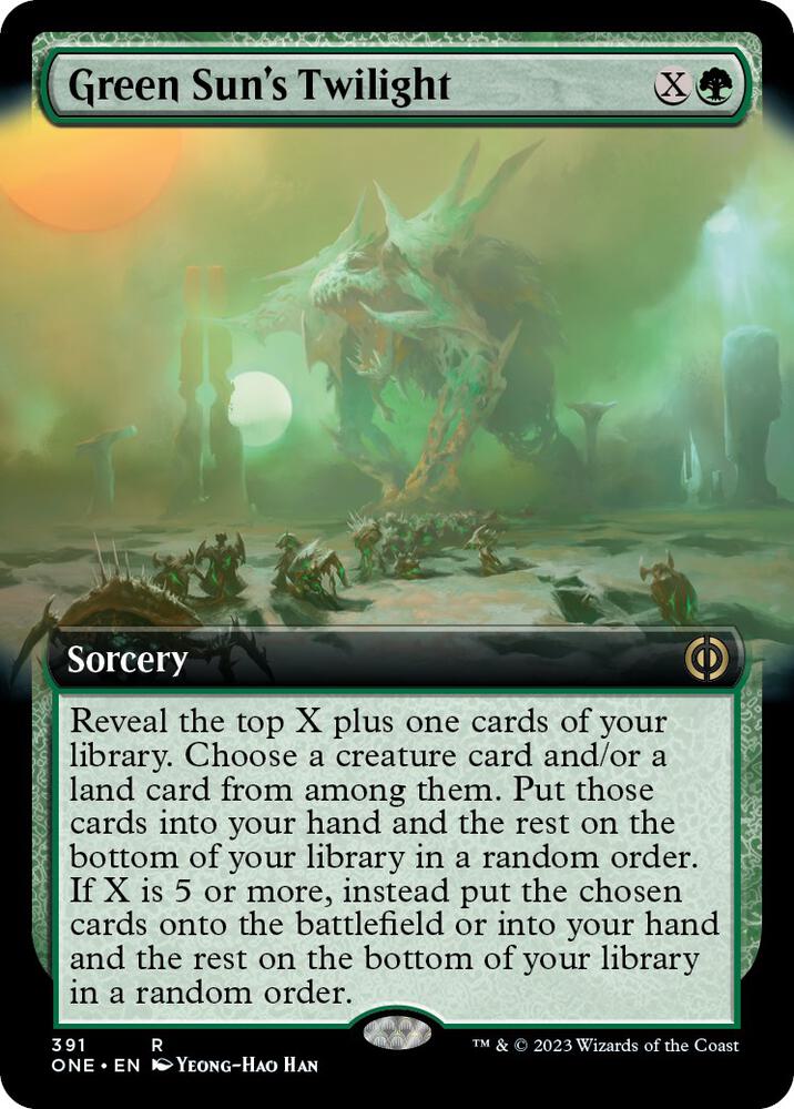 Green Sun's Twilight (Extended Art) [Phyrexia: All Will Be One] 391