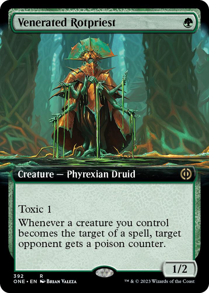 Venerated Rotpriest (Extended Art) [Phyrexia: All Will Be One] 392