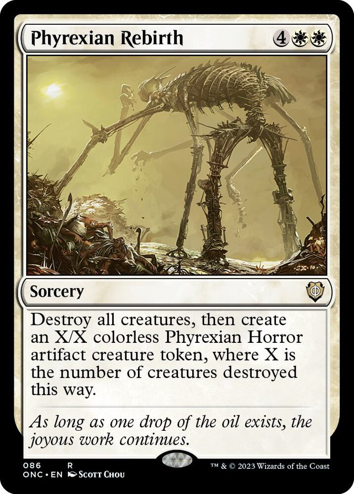 Phyrexian Rebirth [Commander: Phyrexia: All Will Be One] 86