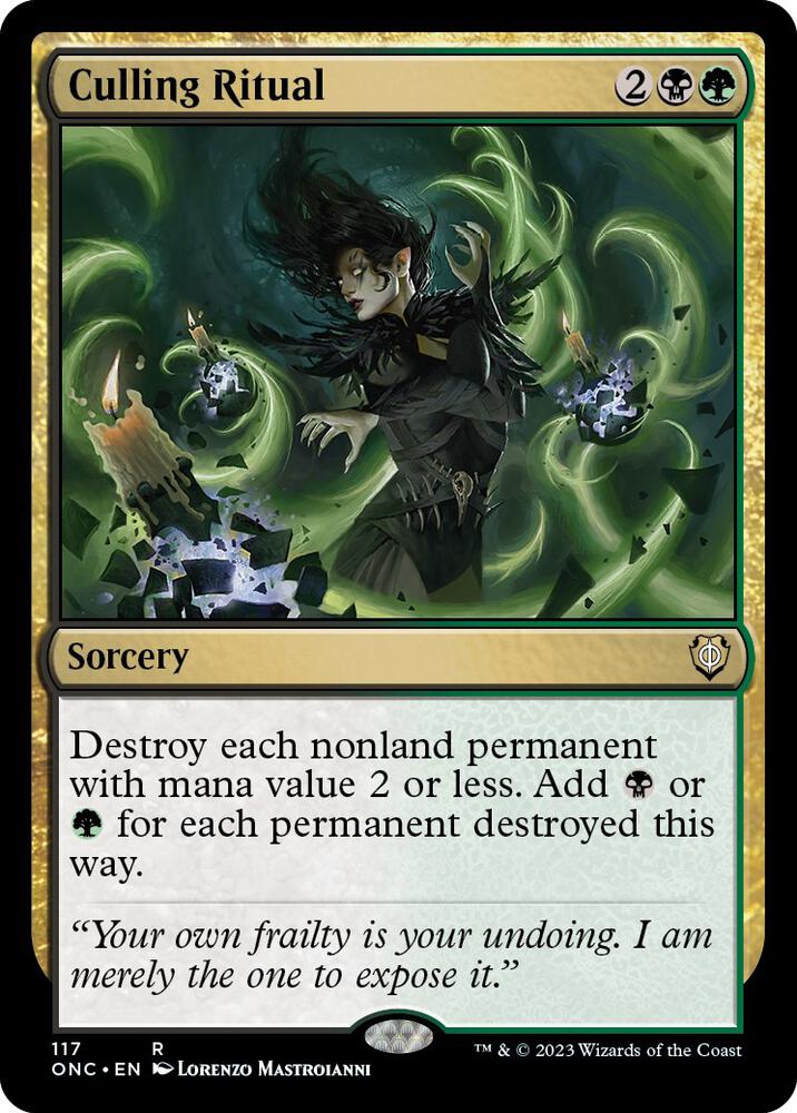 Culling Ritual [Commander: Phyrexia: All Will Be One] 117