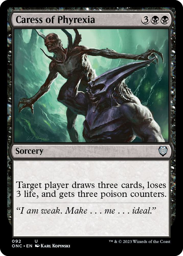 Caress of Phyrexia [Commander: Phyrexia: All Will Be One] 92
