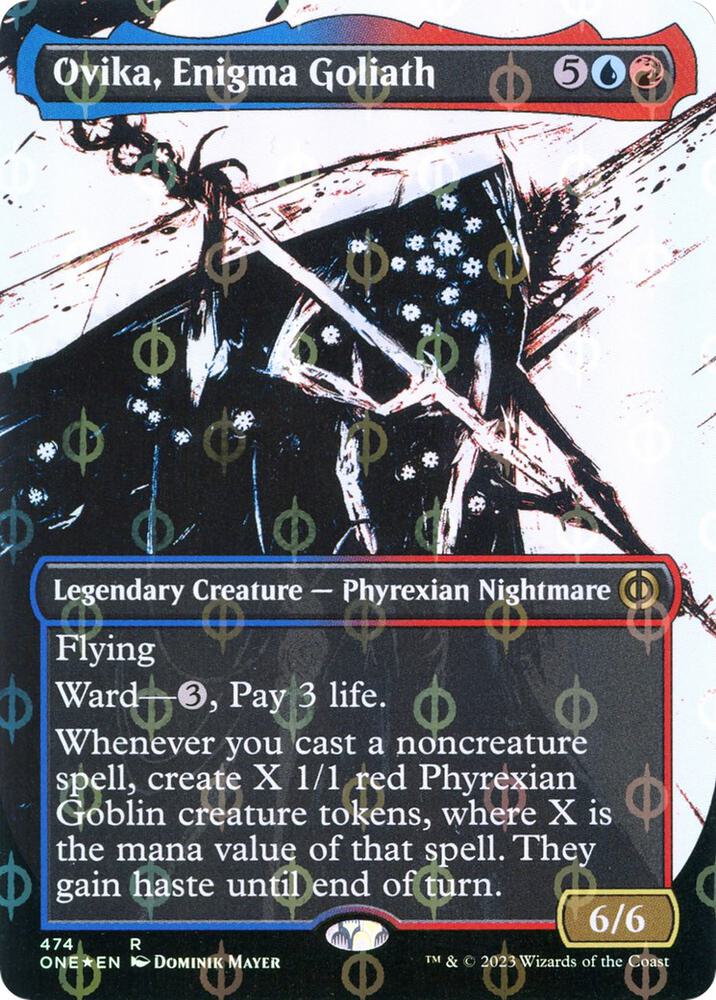 Ovika, Enigma Goliath (Showcase) (Step-and-Compleat Foil) [Phyrexia: All Will Be One] 474