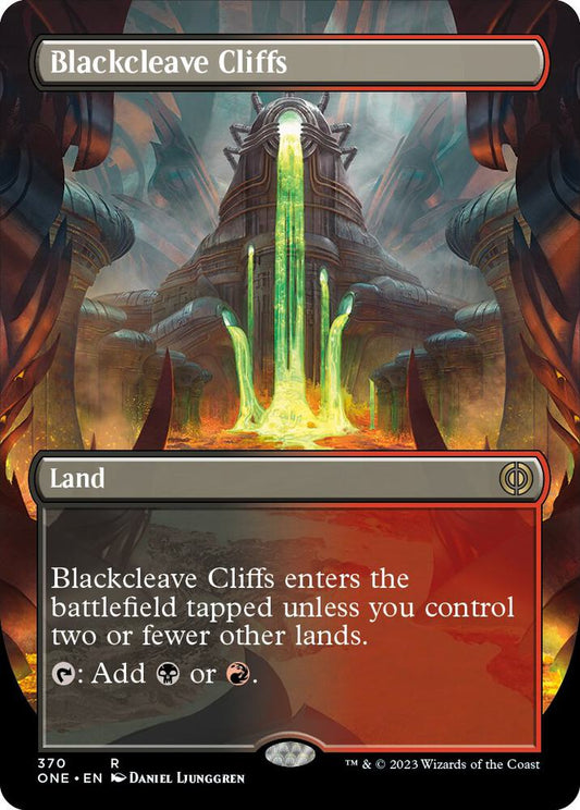 Blackcleave Cliffs (Borderless) [Phyrexia: All Will Be One] 370