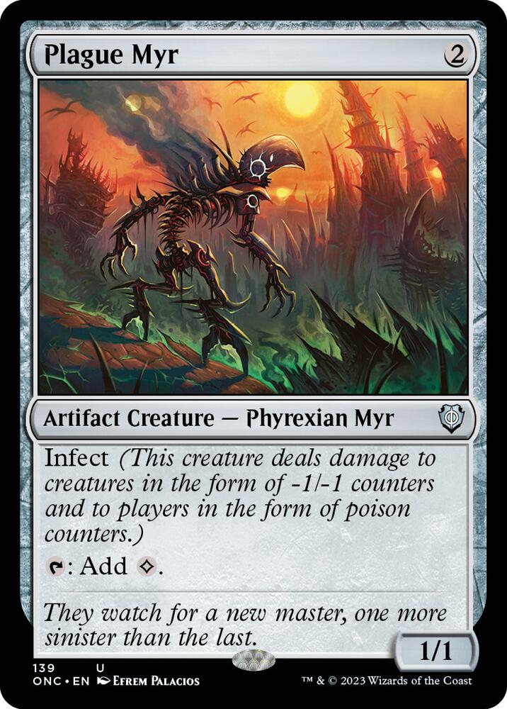 Plague Myr [Commander: Phyrexia: All Will Be One] 139