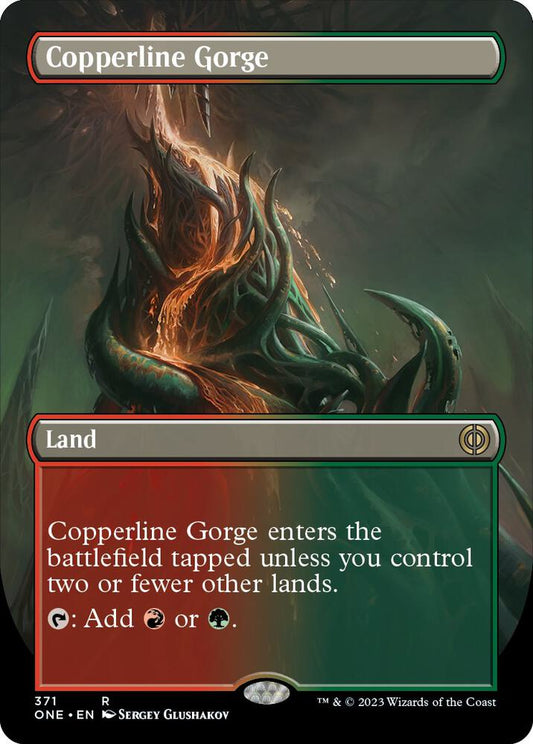 Copperline Gorge (Borderless) [Phyrexia: All Will Be One] 371