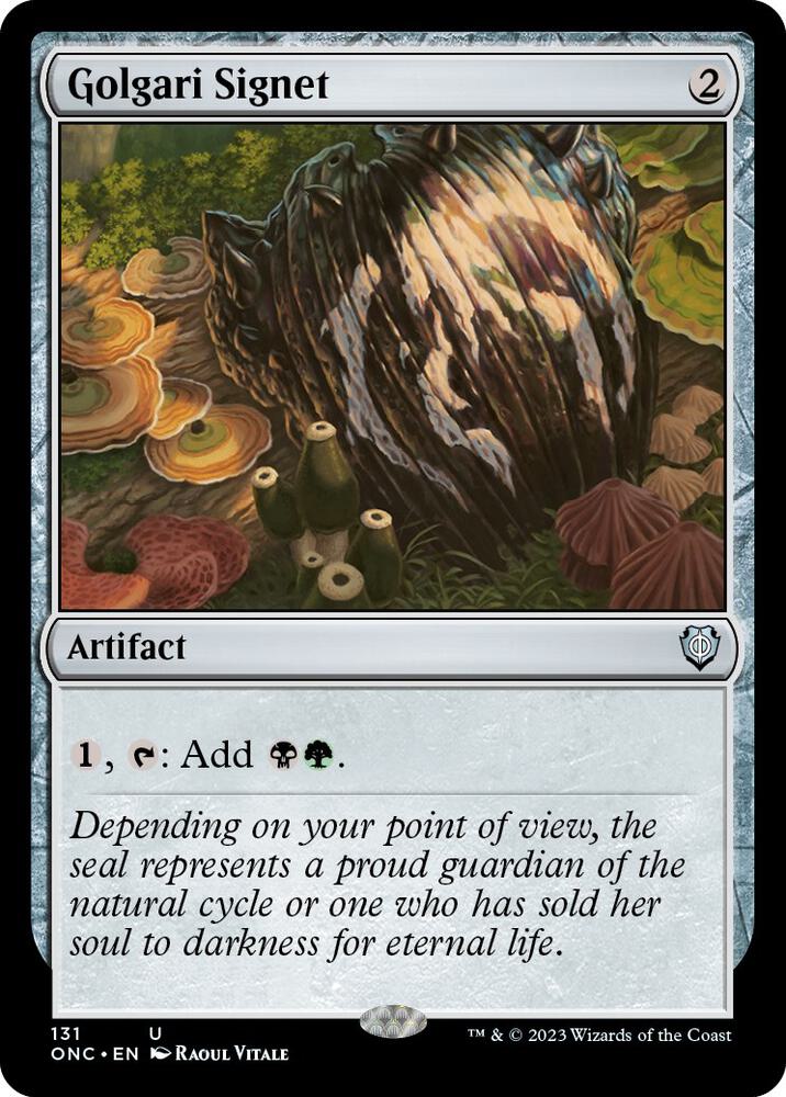 Golgari Signet [Commander: Phyrexia: All Will Be One] 131