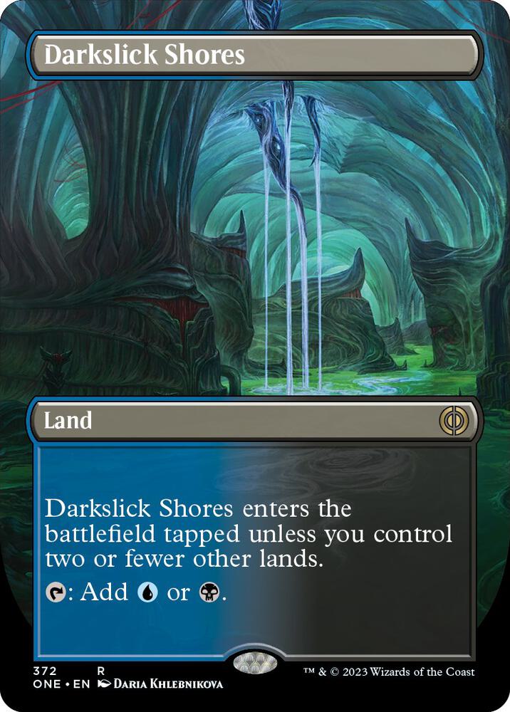 Darkslick Shores (Borderless) [Phyrexia: All Will Be One] 372