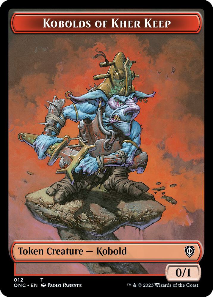 Kobolds of Kher Keep // Dragon Double-Sided Token [Commander: Phyrexia: All Will Be One] 12 // 10