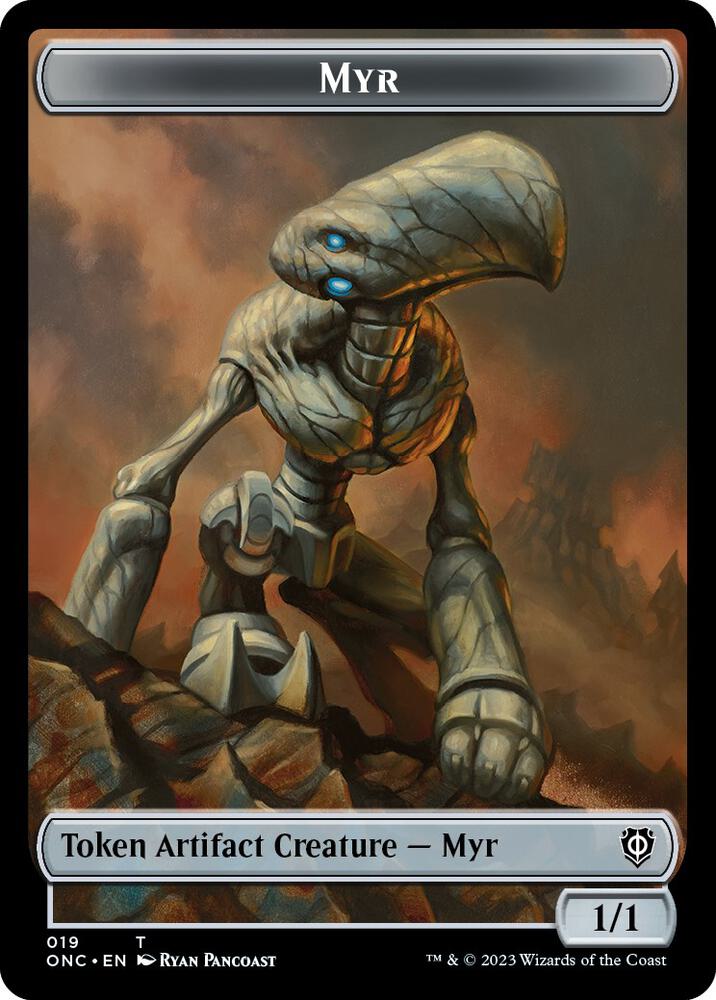 Myr // Thopter Double-Sided Token [Commander: Phyrexia: All Will Be One] 19 // 21