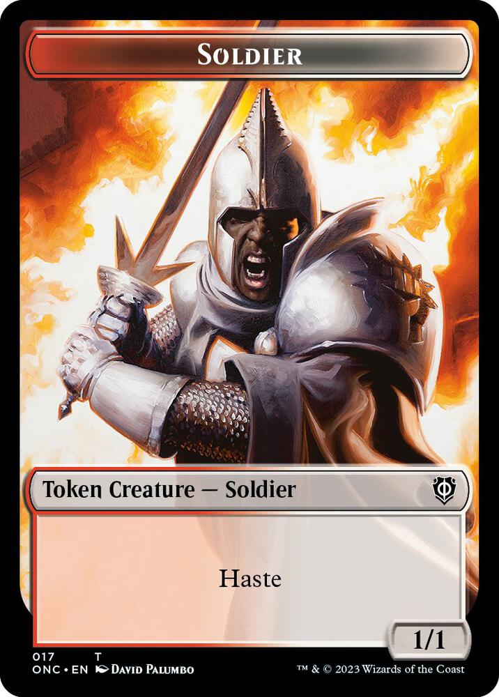 Soldier (017) // Eldrazi Double-Sided Token [Commander: Phyrexia: All Will Be One] 17 // 1