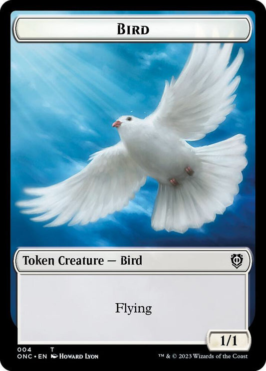 Bird // Cat Double-Sided Token [Commander: Phyrexia: All Will Be One] 4 // 1