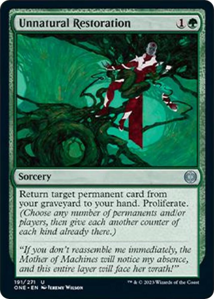 Unnatural Restoration [Phyrexia: All Will Be One] 191