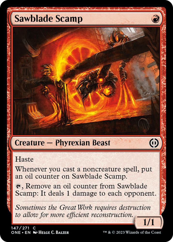 Sawblade Scamp [Phyrexia: All Will Be One] 147