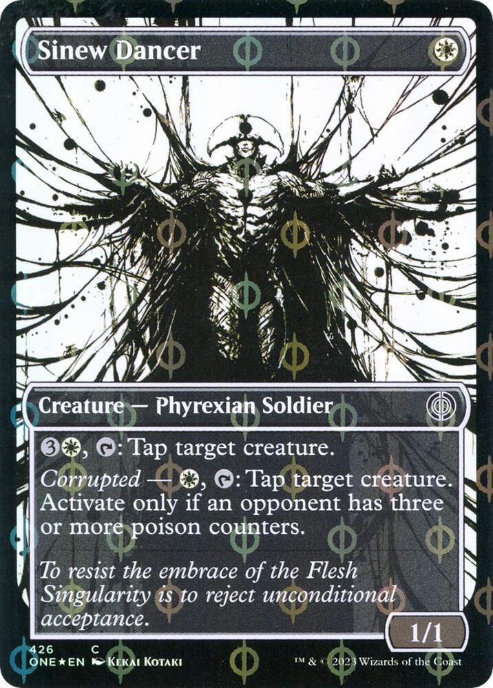 Sinew Dancer (Showcase) (Step-and-Compleat Foil) [Phyrexia: All Will Be One] 426