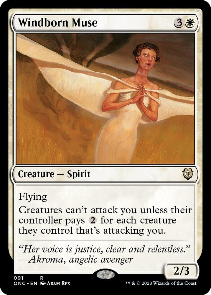 Windborn Muse [Commander: Phyrexia: All Will Be One] 91