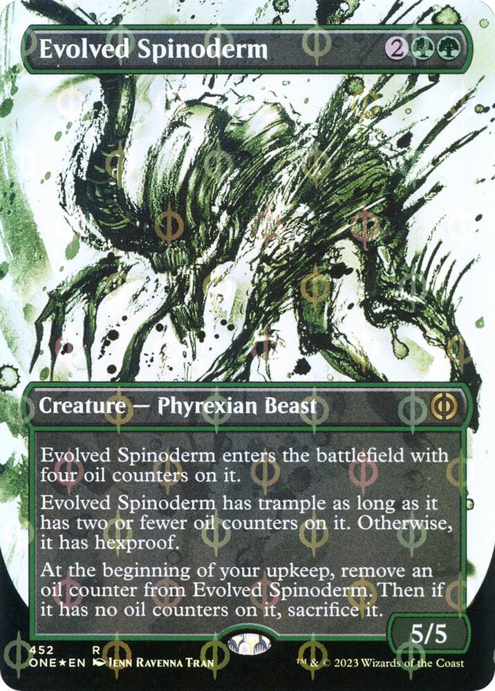 Evolved Spinoderm (Showcase) (Step-and-Compleat Foil) [Phyrexia: All Will Be One] 452
