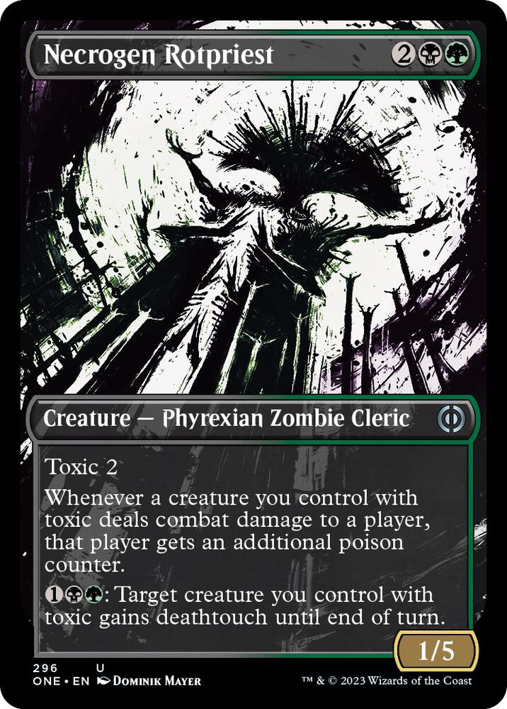 Necrogen Rotpriest (Showcase) [Phyrexia: All Will Be One] 296