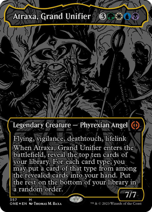Atraxa, Grand Unifier (Oil Slick Raised Foil) [Phyrexia: All Will Be One] 357