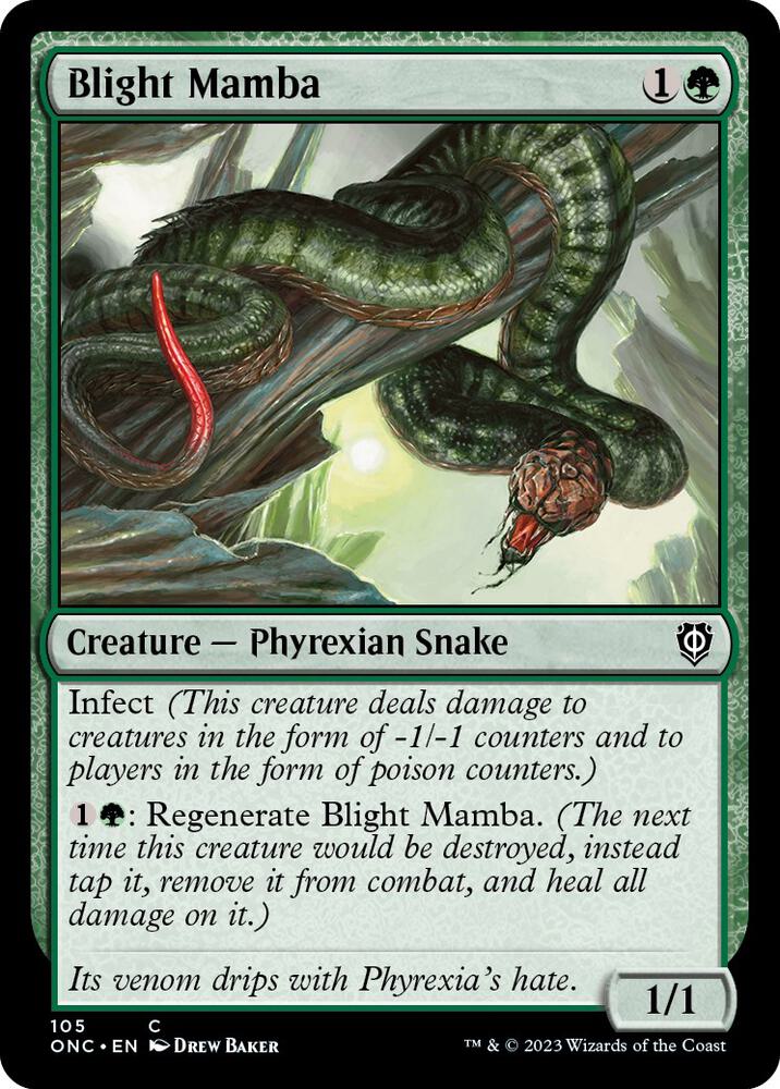 Blight Mamba [Commander: Phyrexia: All Will Be One] 105