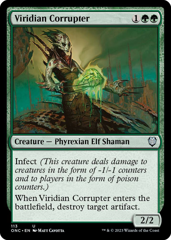 Viridian Corrupter [Commander: Phyrexia: All Will Be One] 113