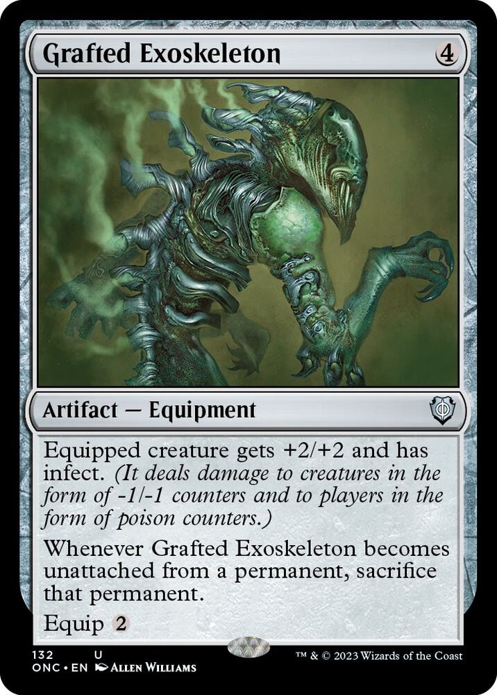 Grafted Exoskeleton [Commander: Phyrexia: All Will Be One] 132