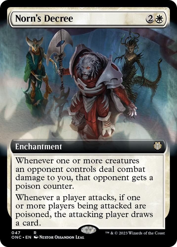 Norn's Decree (Extended Art) [Commander: Phyrexia: All Will Be One] 47