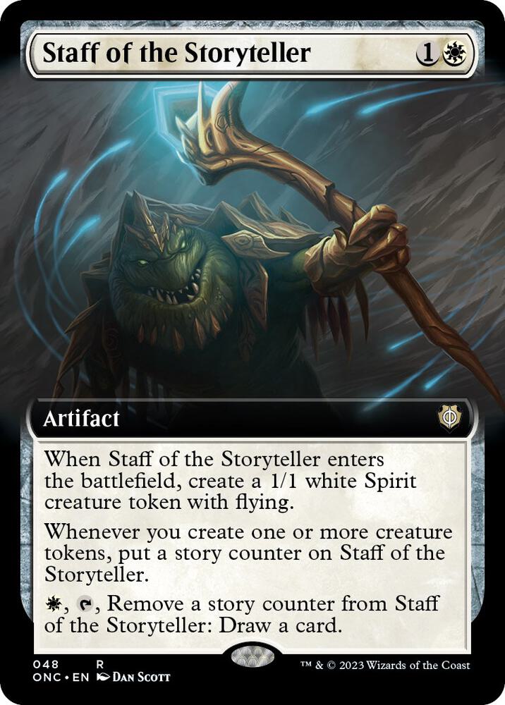 Staff of the Storyteller (Extended Art) [Commander: Phyrexia: All Will Be One] 48
