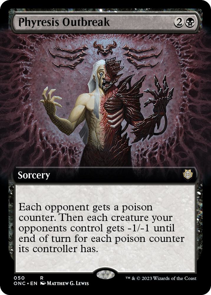Phyresis Outbreak (Extended Art) [Commander: Phyrexia: All Will Be One] 50